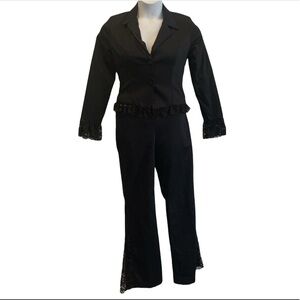 ABS Allen Schwartz Black Pantsuit. New with Tags. Size 8